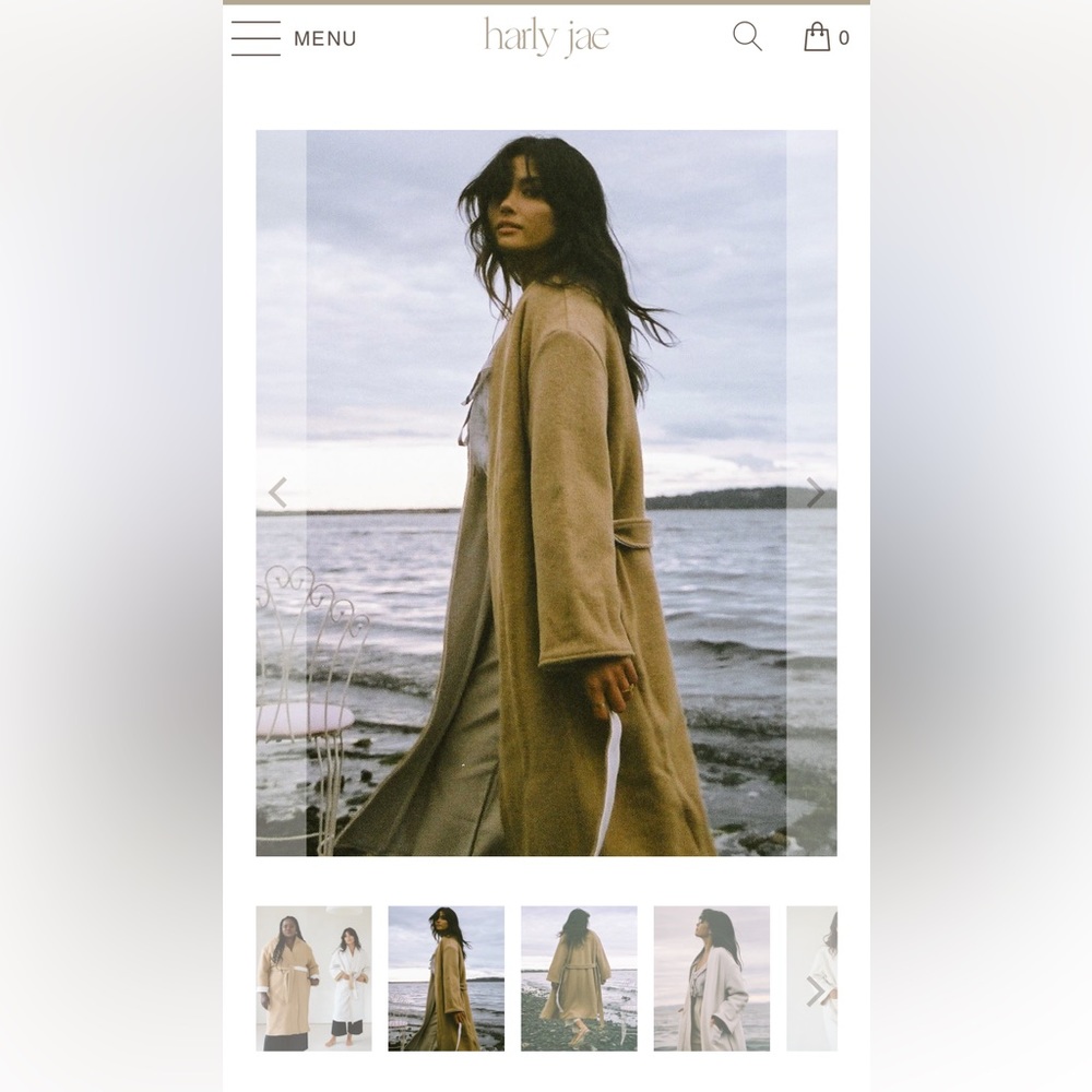 Harley Jae Reversible Wool Coat Toffee + Vanilla